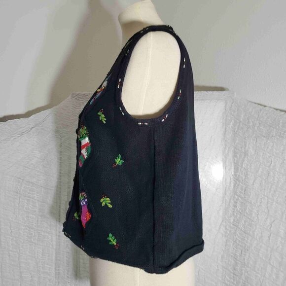 Hampshire Studio VTG Ugly Christmas Sweater Size Petite Medium - Picture 4 of 11